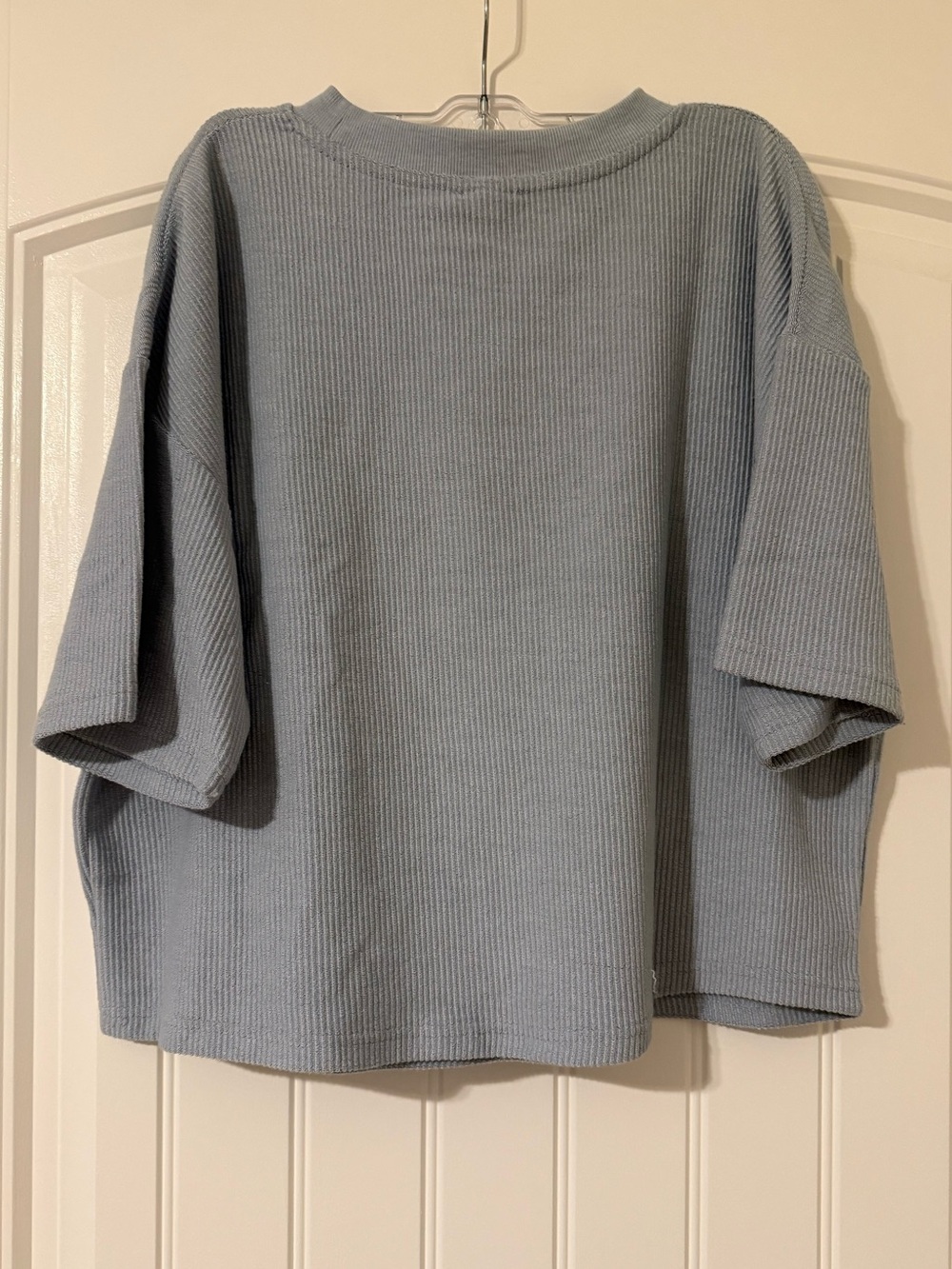 Blue Ribbed Crop - Picture 2 of 2